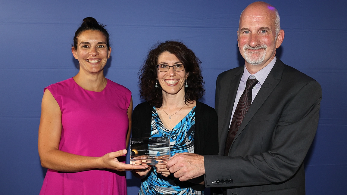 CLEAN-Air(Africa) wins the "Research Impact of the Year Award' by the University of Liverpool