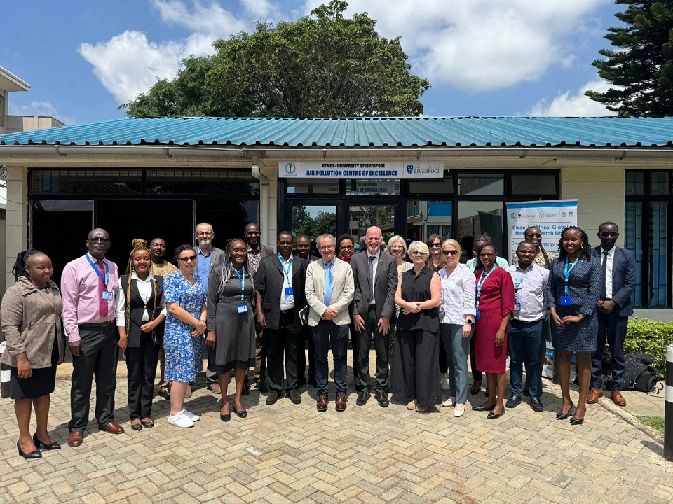 Senior Staff from the University of Liverpool visit the CLEAN-Air(Africa) Air Pollution Centre of Excellence in Nairobi
